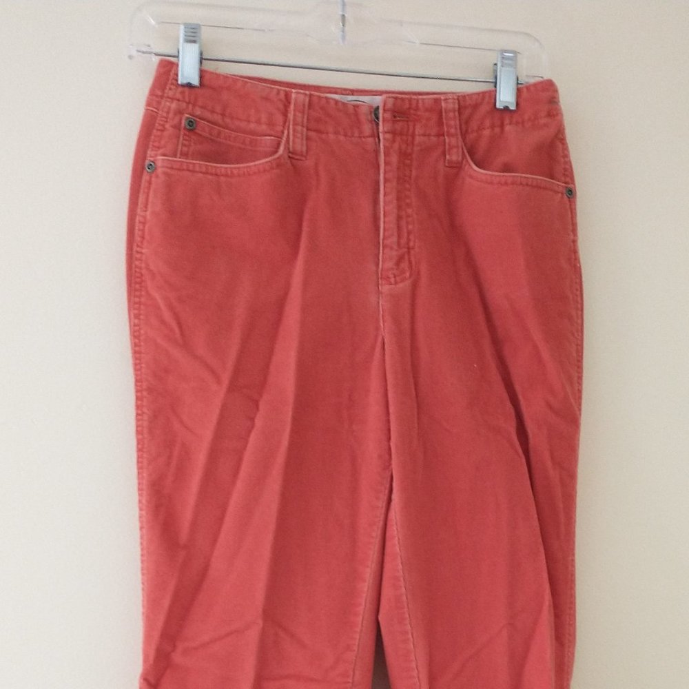 Talbots Stretch Salmon Pink Corduroy Pants, size 2